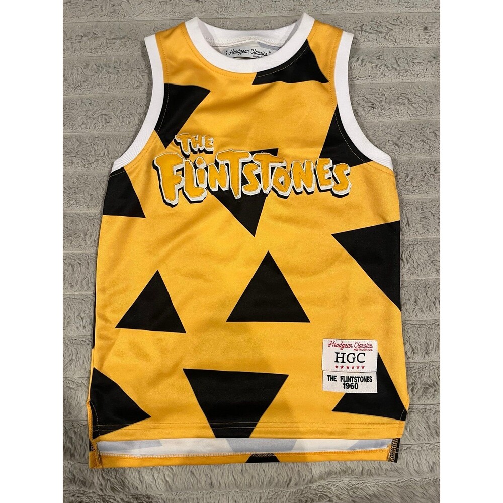 Headgear Classics The Flintstones Fred Flintstone Basketball Jersey Youth S NWOT